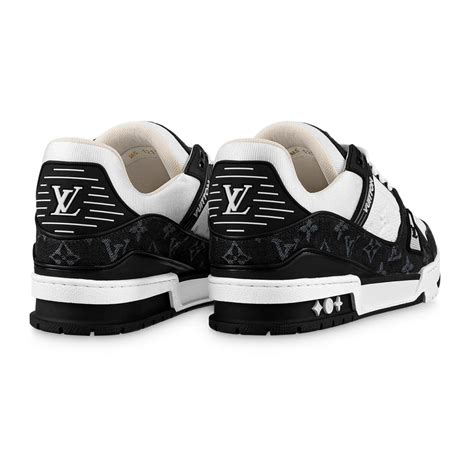 black and white lv sneakers|louis vuitton lv trainerwhite black.